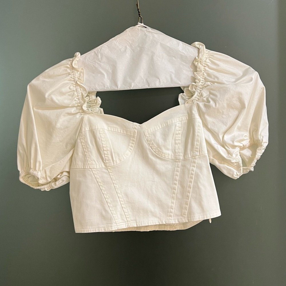 Endless Rose Cream Puff Sleeve Blouse